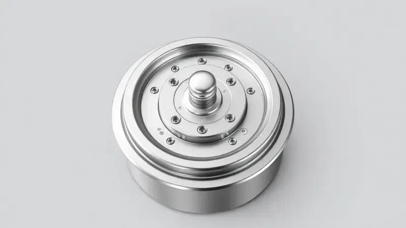 Ilustração digital detalhada do mecanismo interno de uma válvula de segurança de panela de pressão em estilo minimalista e didático.