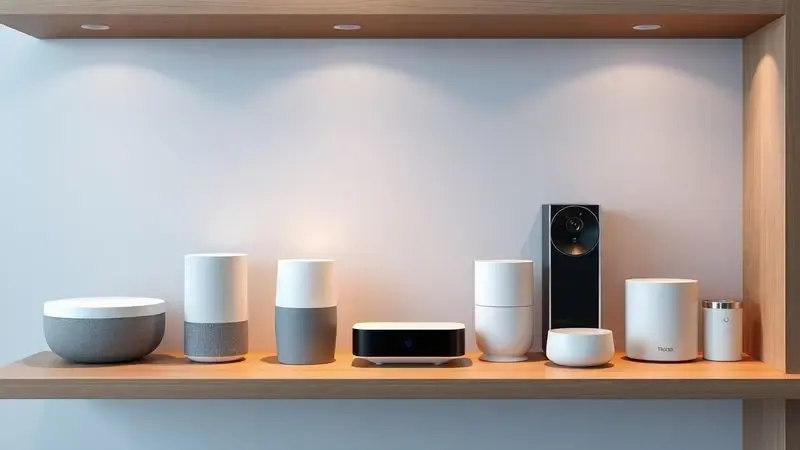 Ilustração de dispositivos eletrônicos modernos e minimalistas representando a qualidade de uma marca de tecnologia nacional.